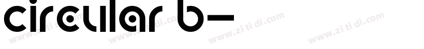 Circular B字体转换